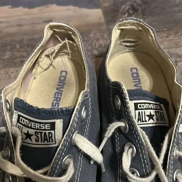 (9) Converse All Star Gray Men's Shoes - Picture 2 of 8
